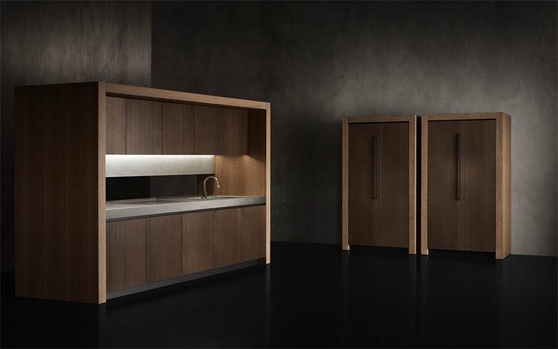 Textured High Gloss Modern Kitchen